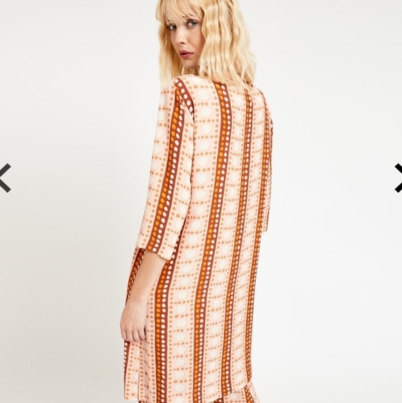 Otto D'Ame Spotted shift dress minimalist contemporary side pockets - Picture 1 of 8